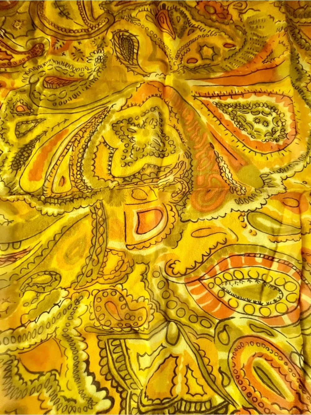 Saks Fifth Avenue Vintage Paisley Square Scarf